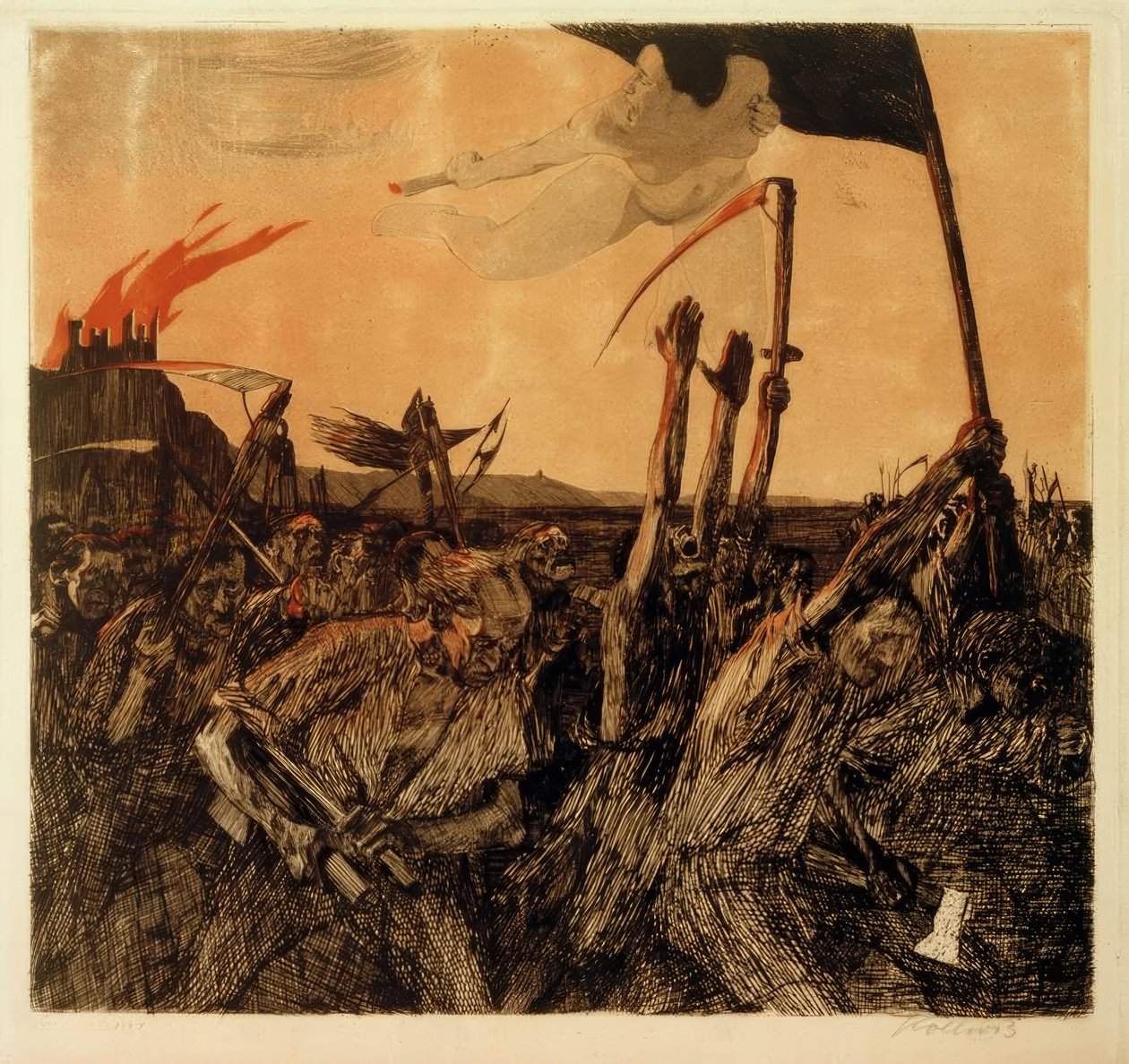 Käthe Kollwitz, Uprising by Käthe Kollwitz