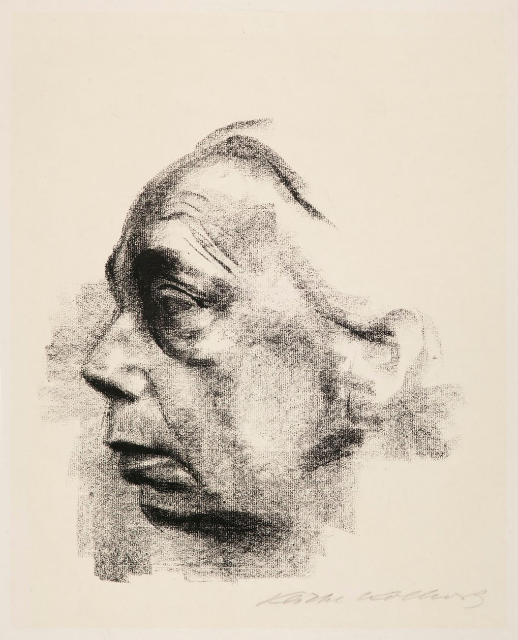 Self-Portrait in Profile by Käthe Kollwitz