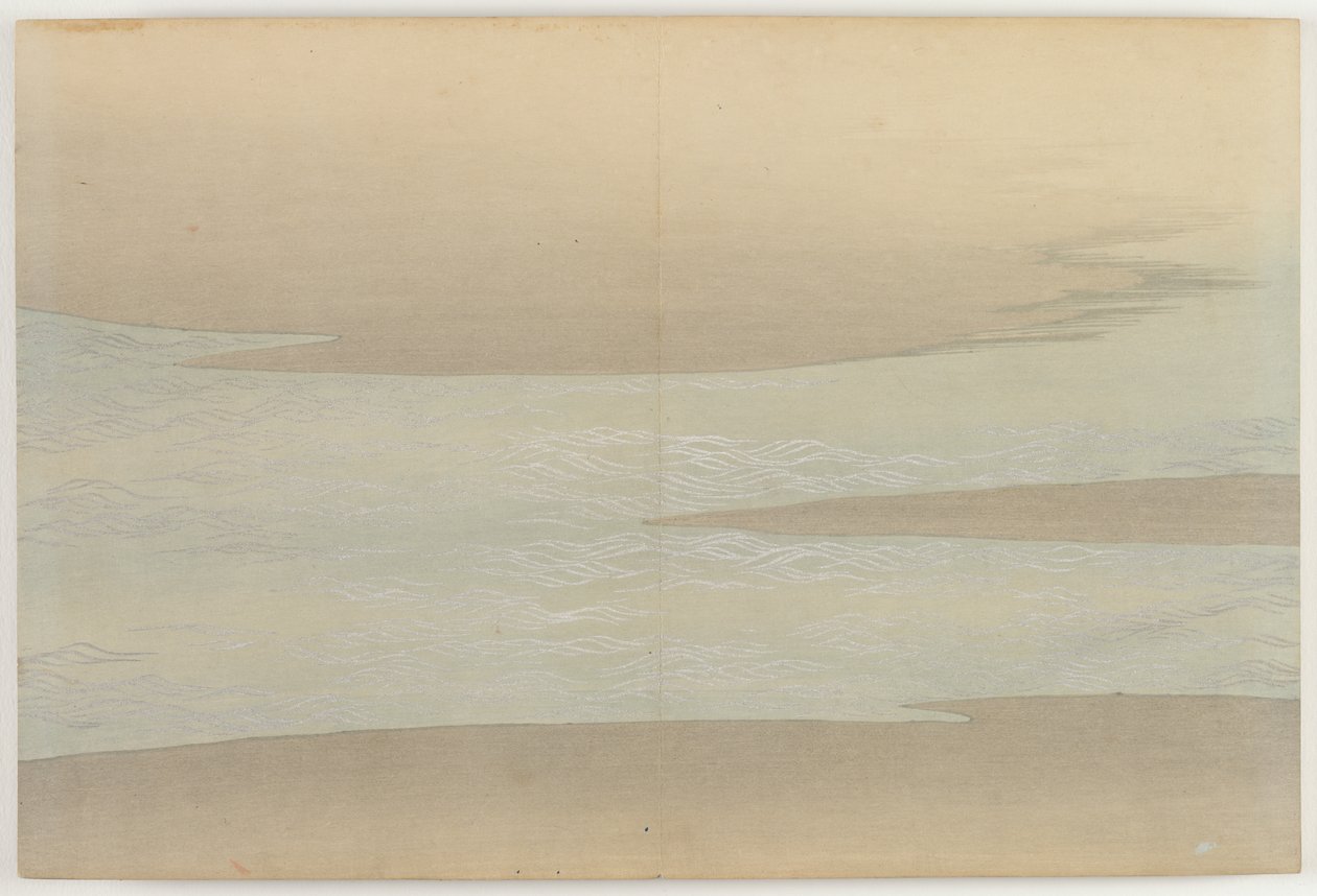 Flowers of a Hundred Worlds (Momoyogusa): Small Waves by Kamisaka Sekka