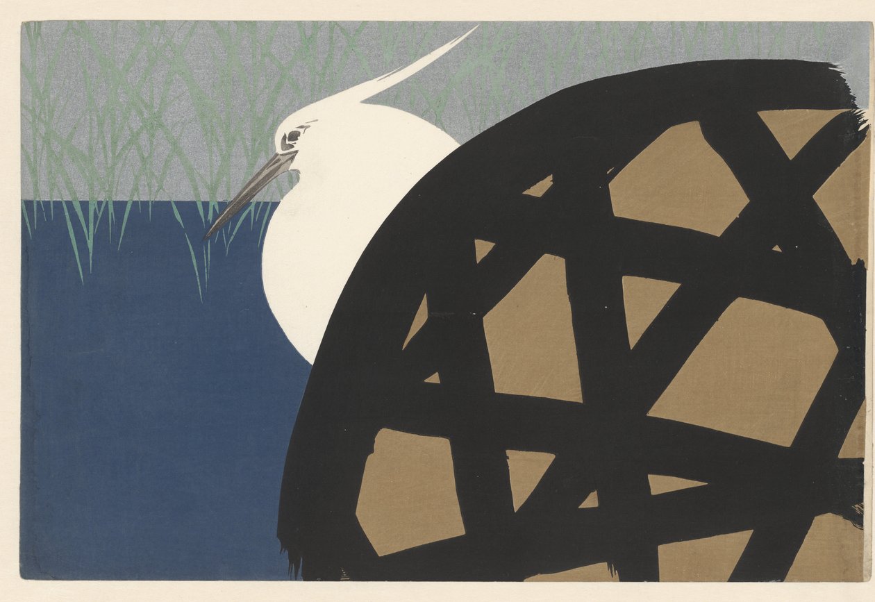 White Heron by Kamisaka Sekka