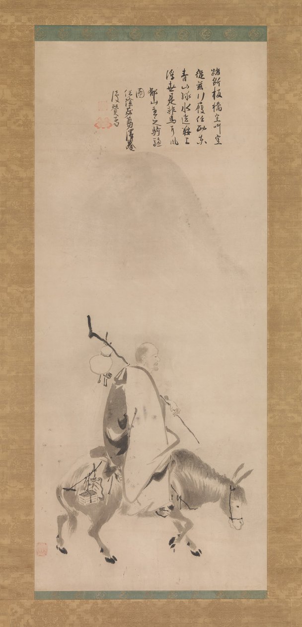 Zheng Huangniu and Yushanzhu, early 17th century by Kano Naizen