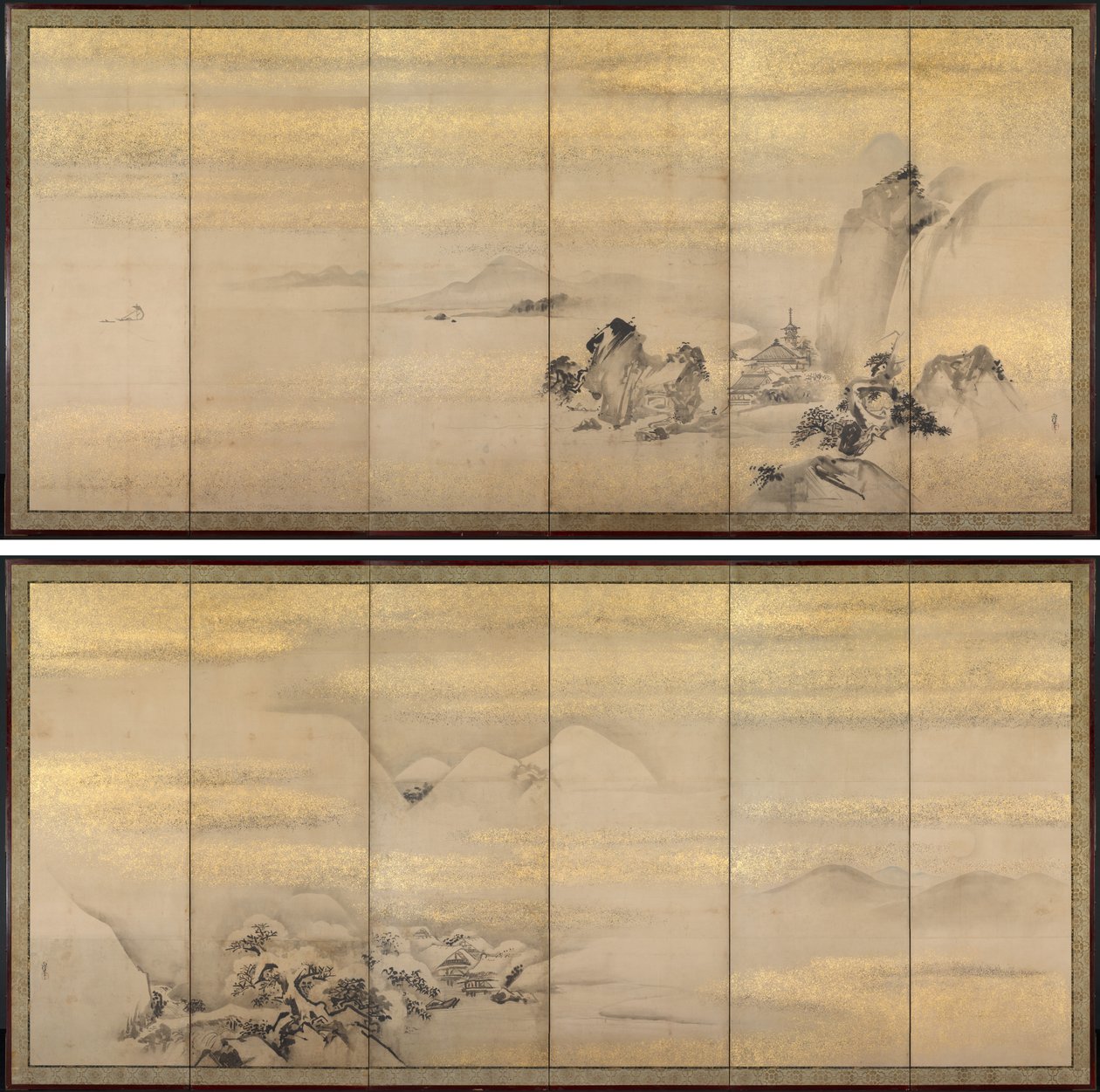 Summer and Winter Landscapes by Kano Naonobu