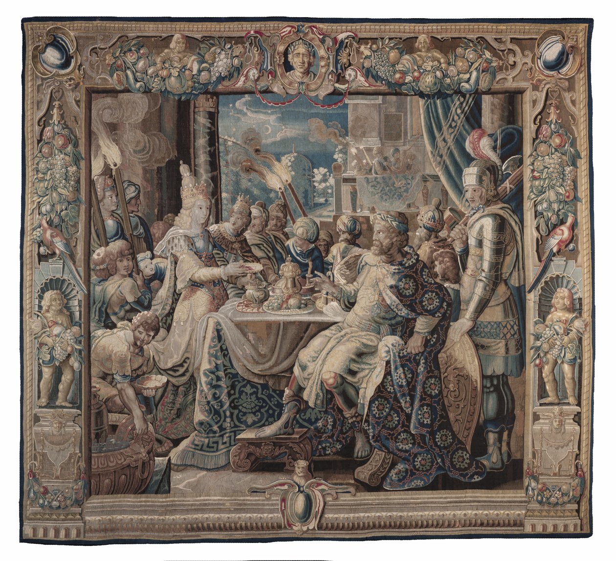 Cleopatra Entertains Antony by Karel van II Mander