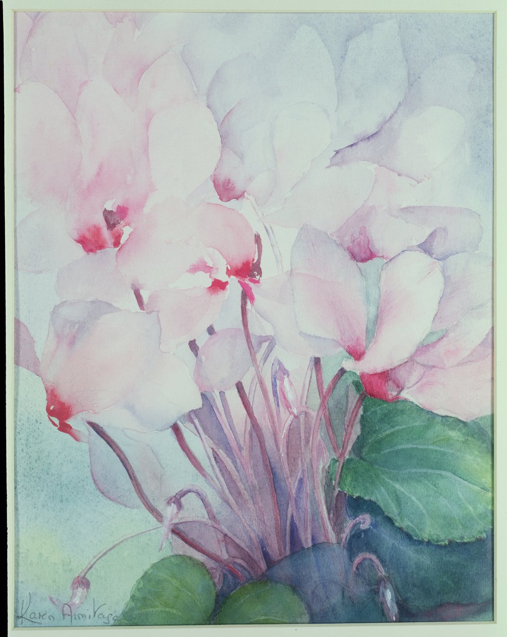 Pink Cyclamen, Victoria by Karen Armitage