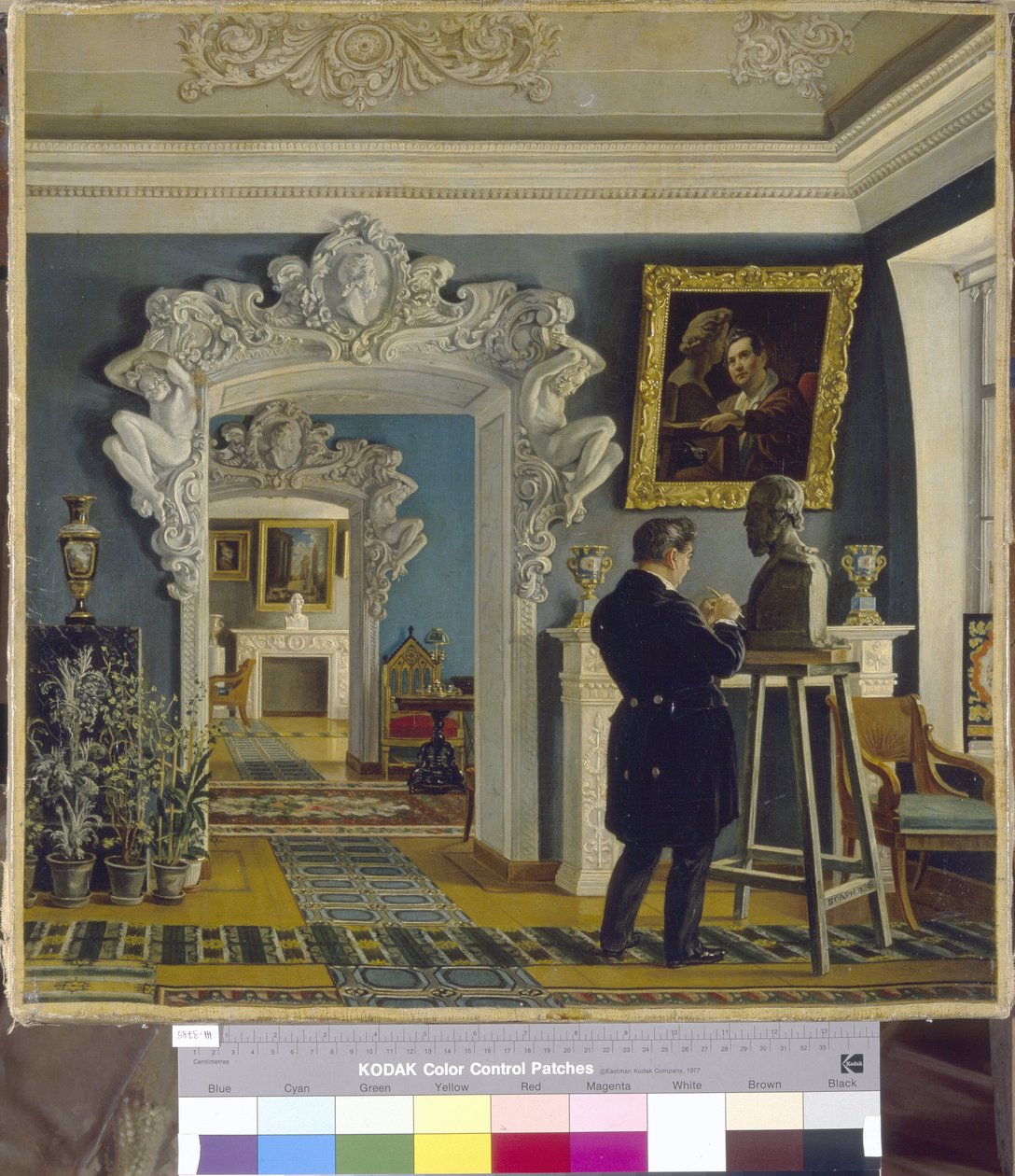 The Sculptor Ivan P. Vitali Working by Karl-Fridrikh Petrovich Bodri