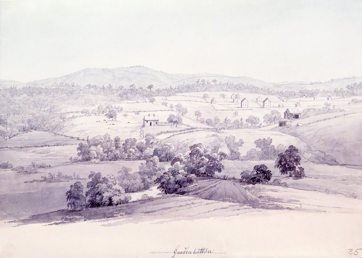 Gnadenhutten by Karl Bodmer