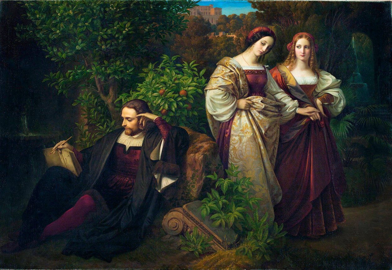 Torquato Tasso and the Two Leonores by Karl Ferdinand Sohn