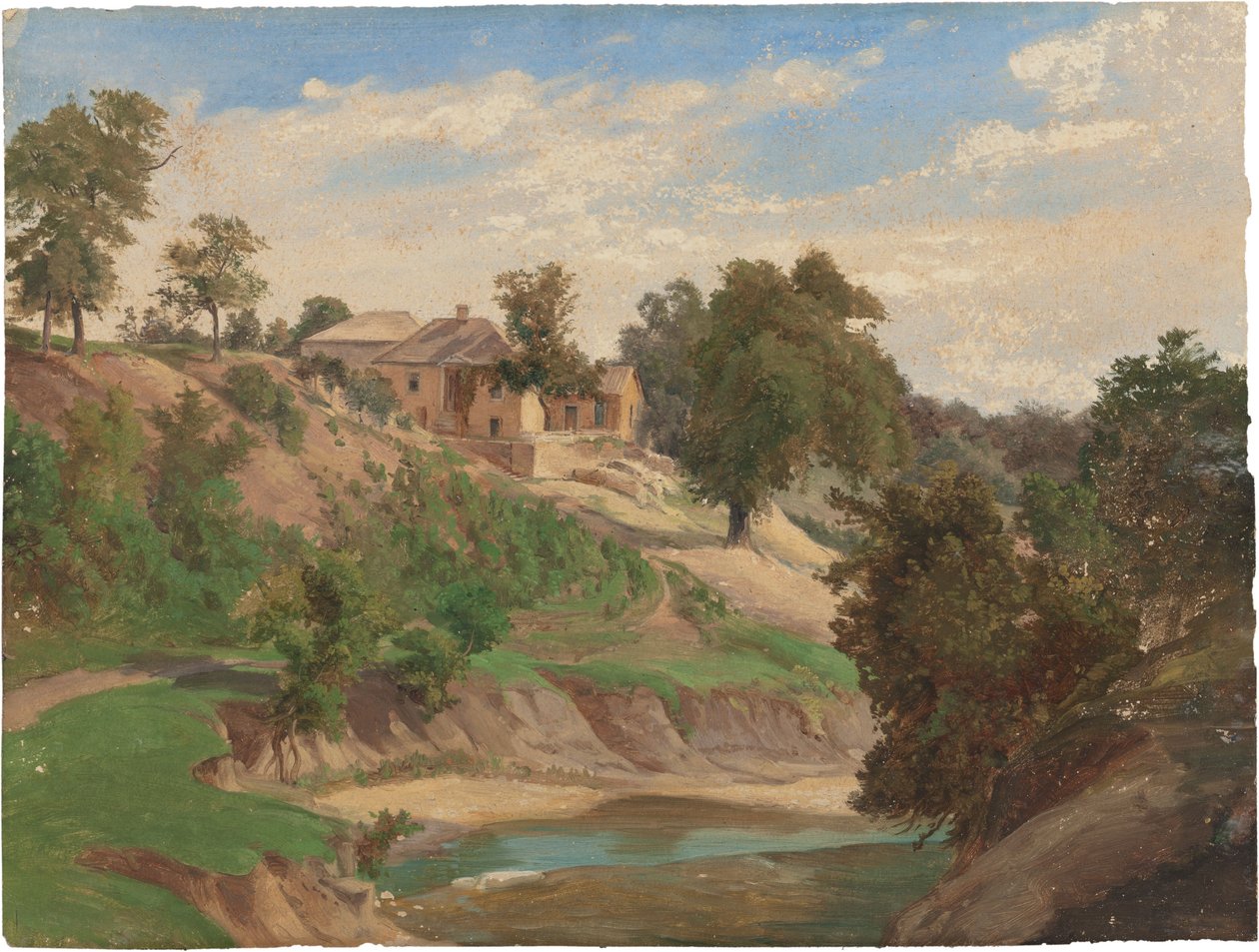 On the Pedernales River by Karl Friedrich Hermann Lungkwitz