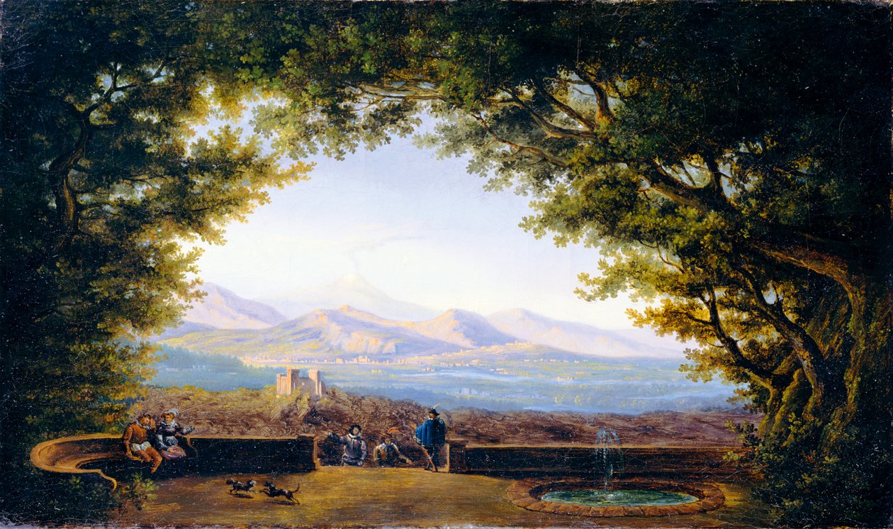 Balcony with a Wide View (Copy after Karl Friedrich Schinkel) by Karl Friedrich Schinkel