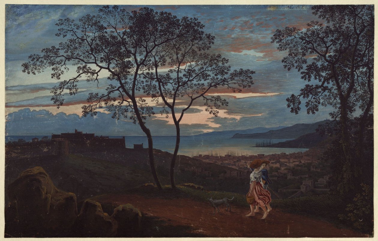View of Trieste from a Hill in the Evening Mood by Karl Friedrich Schinkel