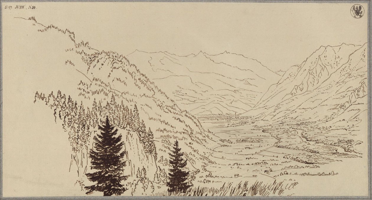 The Gastein Valley by Karl Friedrich Schinkel