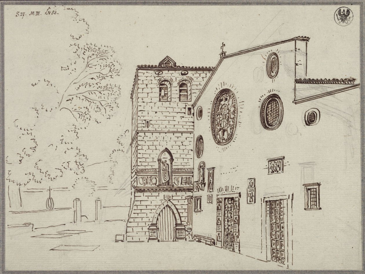 The Cathedral of San Giusto in Trieste by Karl Friedrich Schinkel