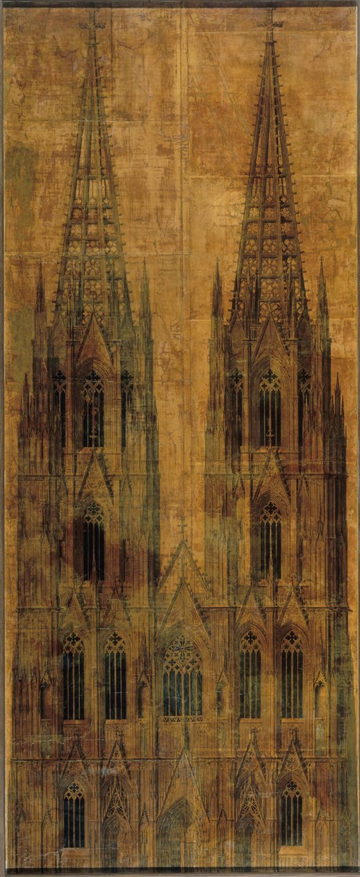 Cologne Cathedral. Elevation of the West Facade by Karl Friedrich Schinkel