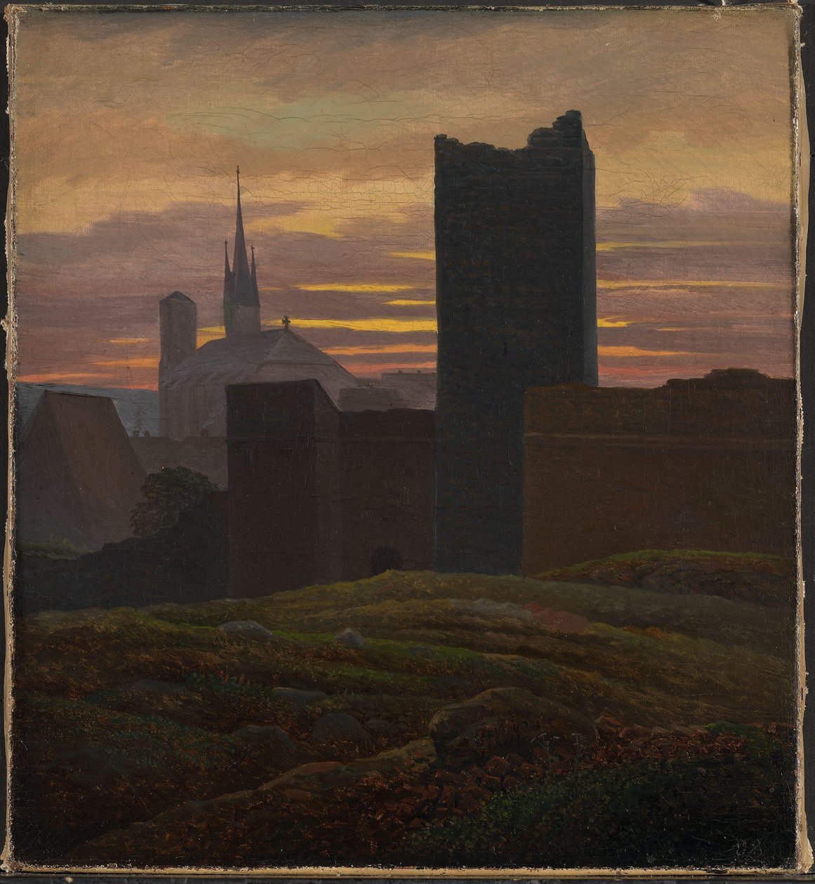 The Imperial Castle, Eger by Karl Gustav Carus
