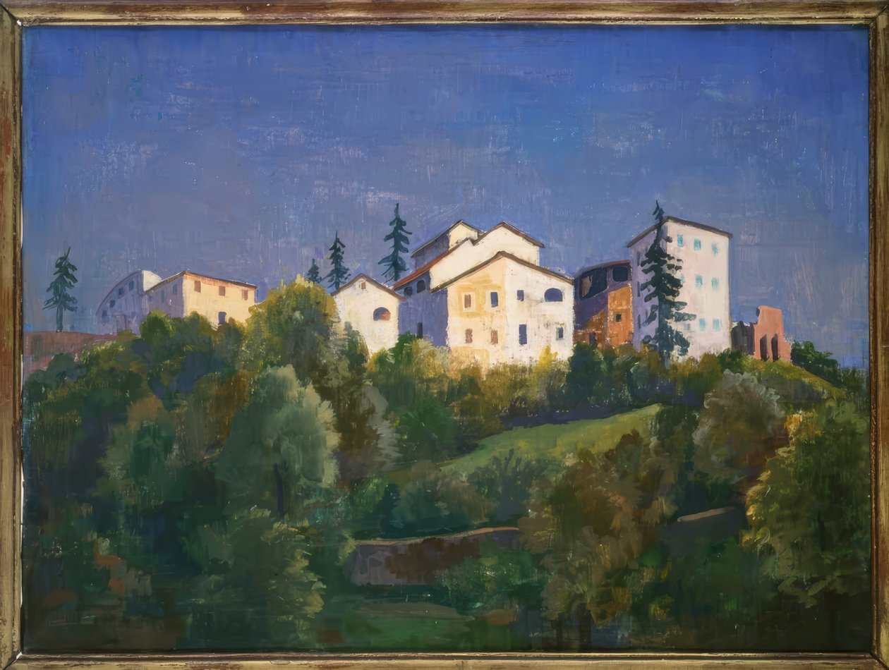 Houses in Braganzona by Karl Hofer
