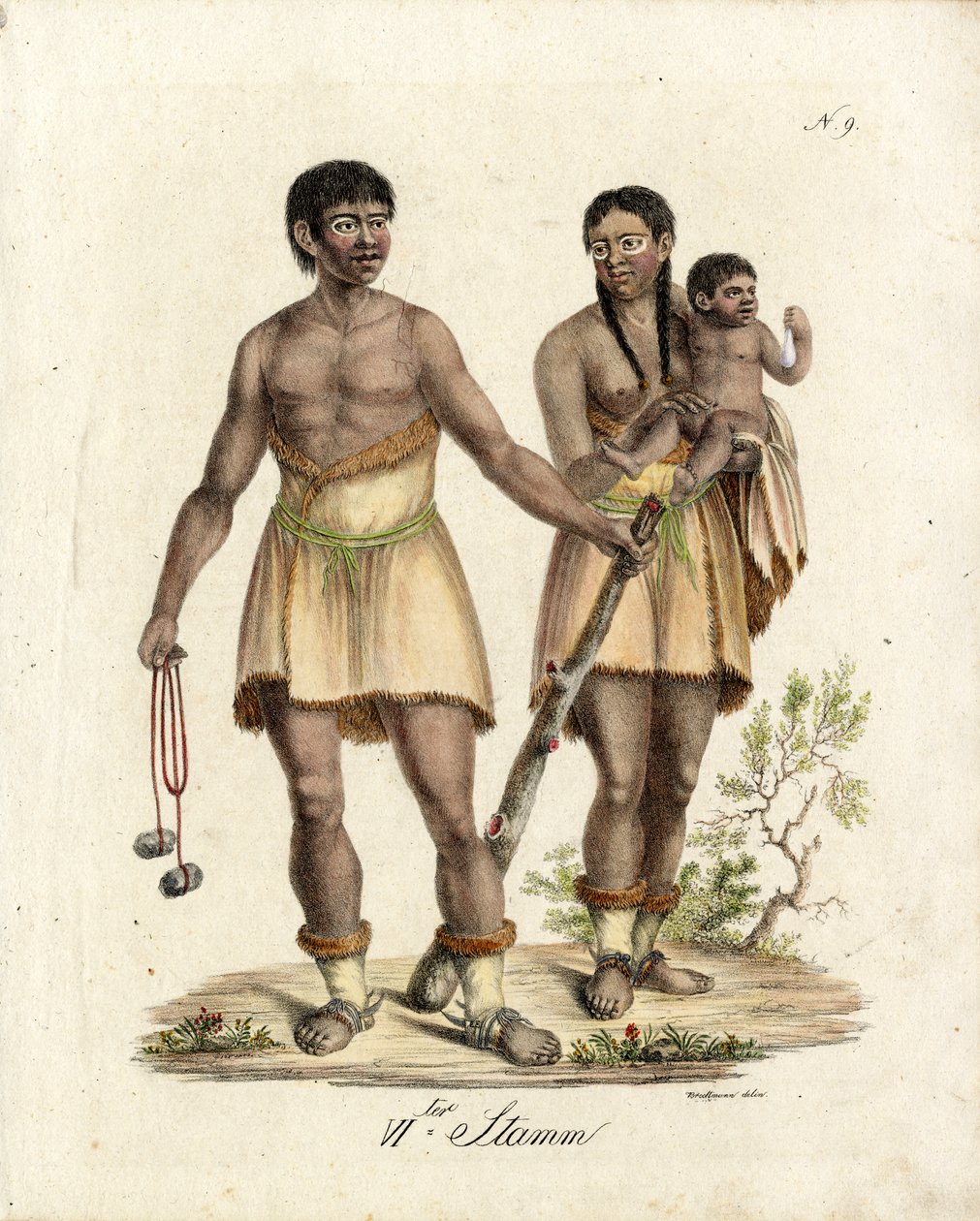 South American Indigenous People by Karl Joseph Brodtmann