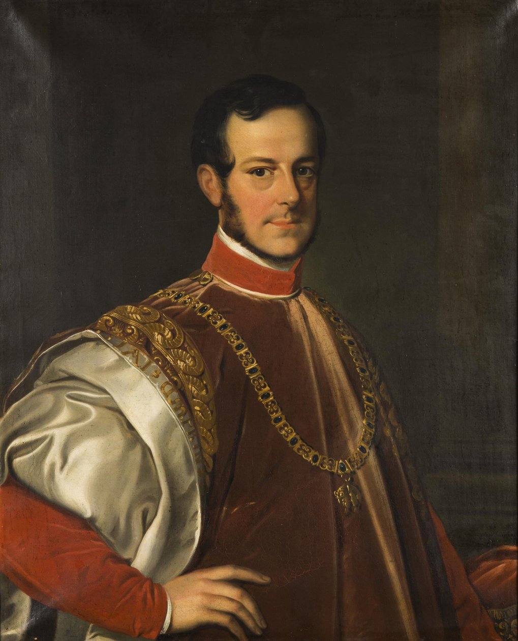 Portrait of Prince Johann Adolf II of Schwarzenberg by Karl Ludwig Philippot