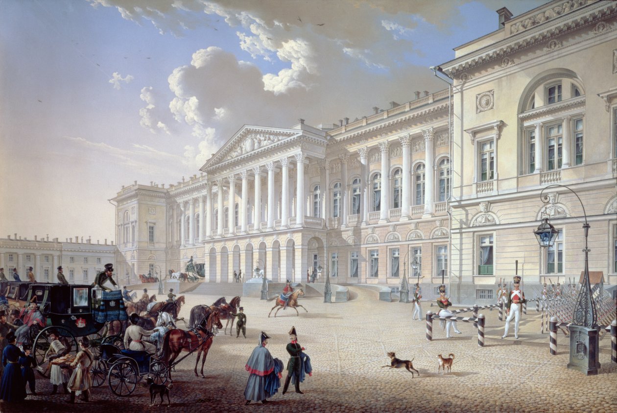 The Mikhailovsky Palace, St. Petersburg, 1832 by Karl Pavlovich Beggrov