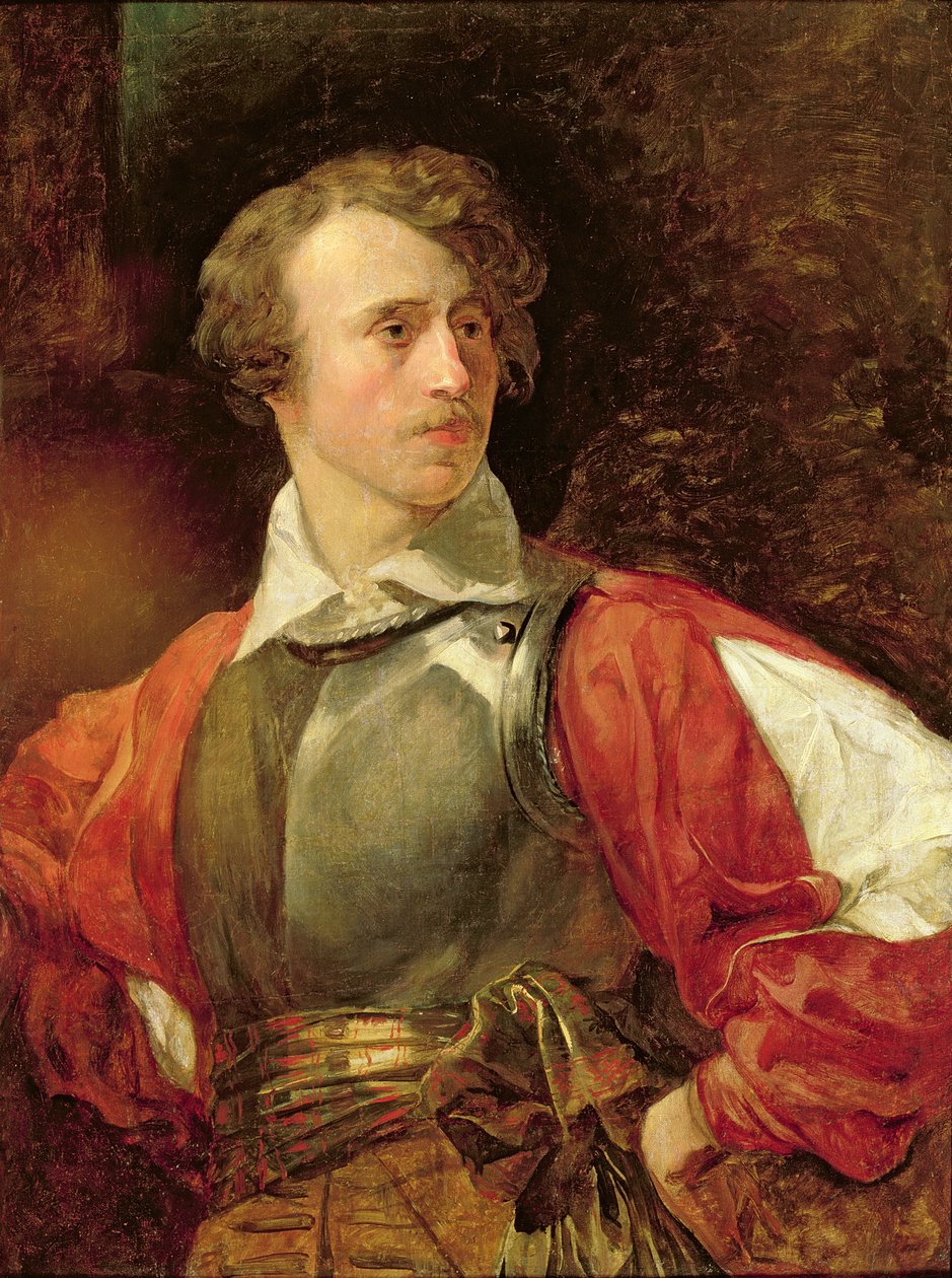 Portrait of Vladimir Samoylov as Hamlet by Karl Pavlovich Bryullov