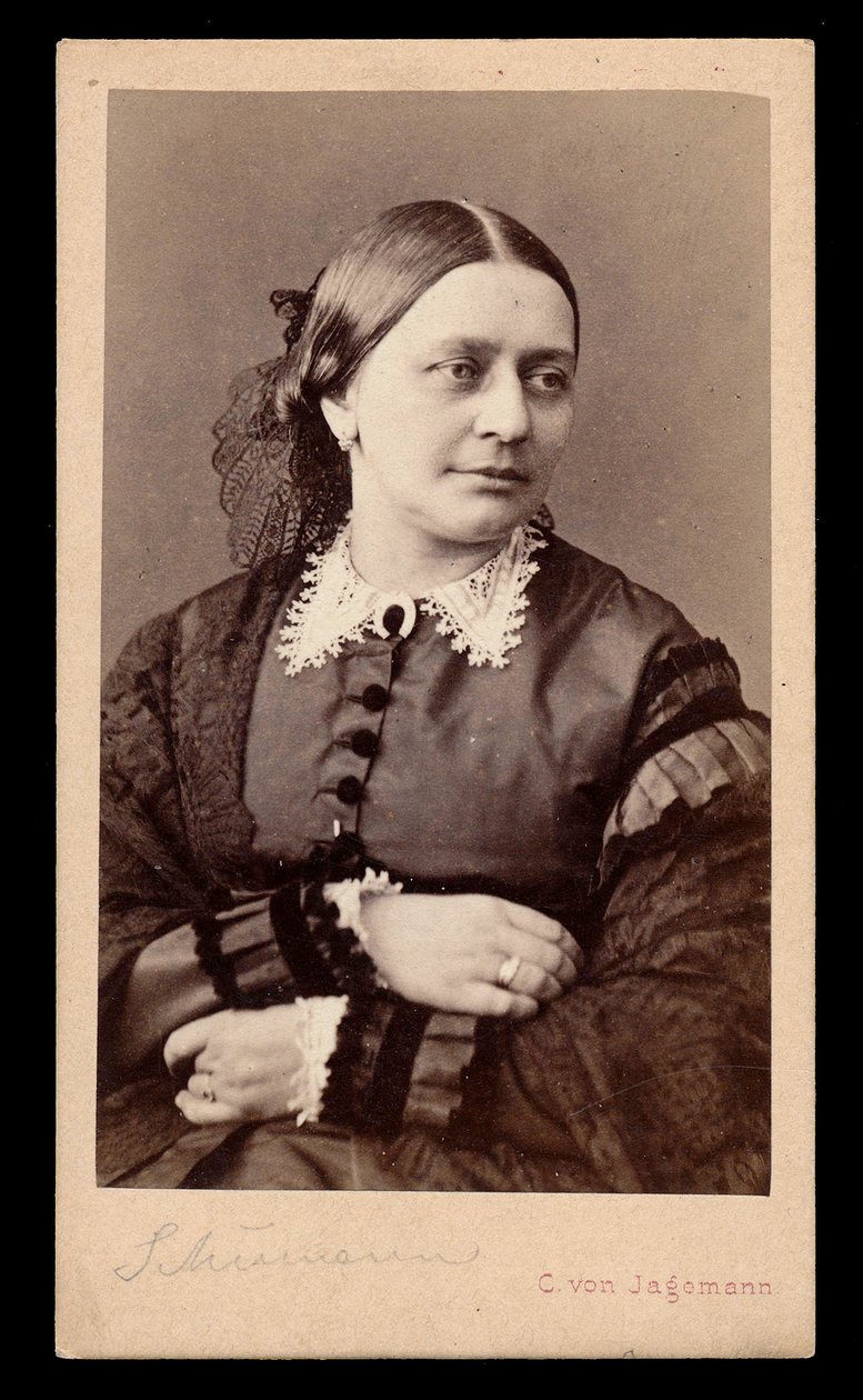 Portrait of Clara Schumann by Carl von Jagemann by Karl von Jagemann
