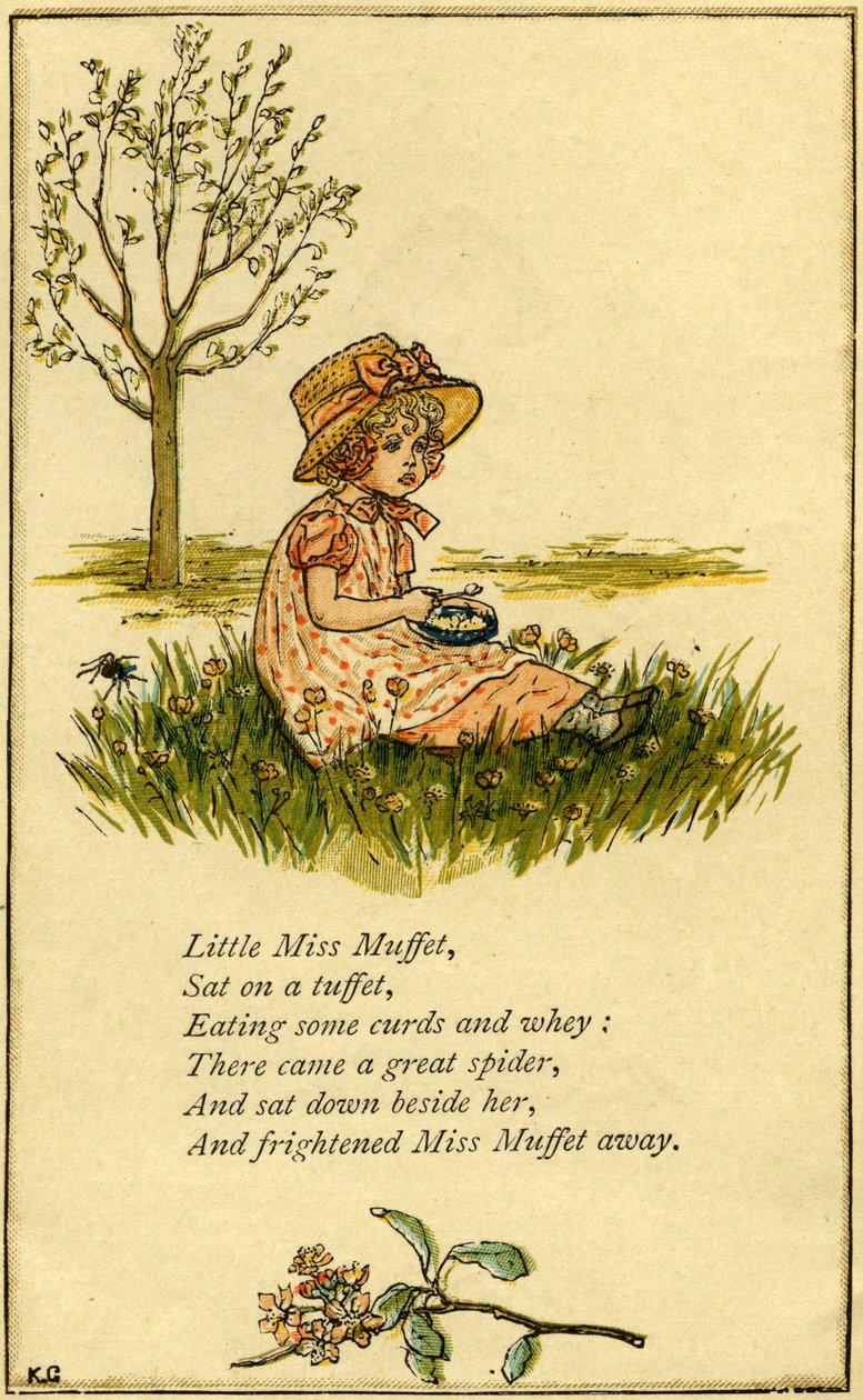 Little Miss Muffet by Kate Greenaway