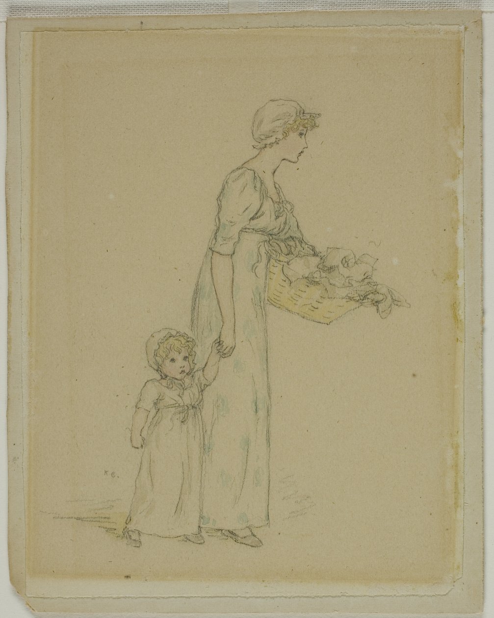 Woman with Child by Kate Greenaway