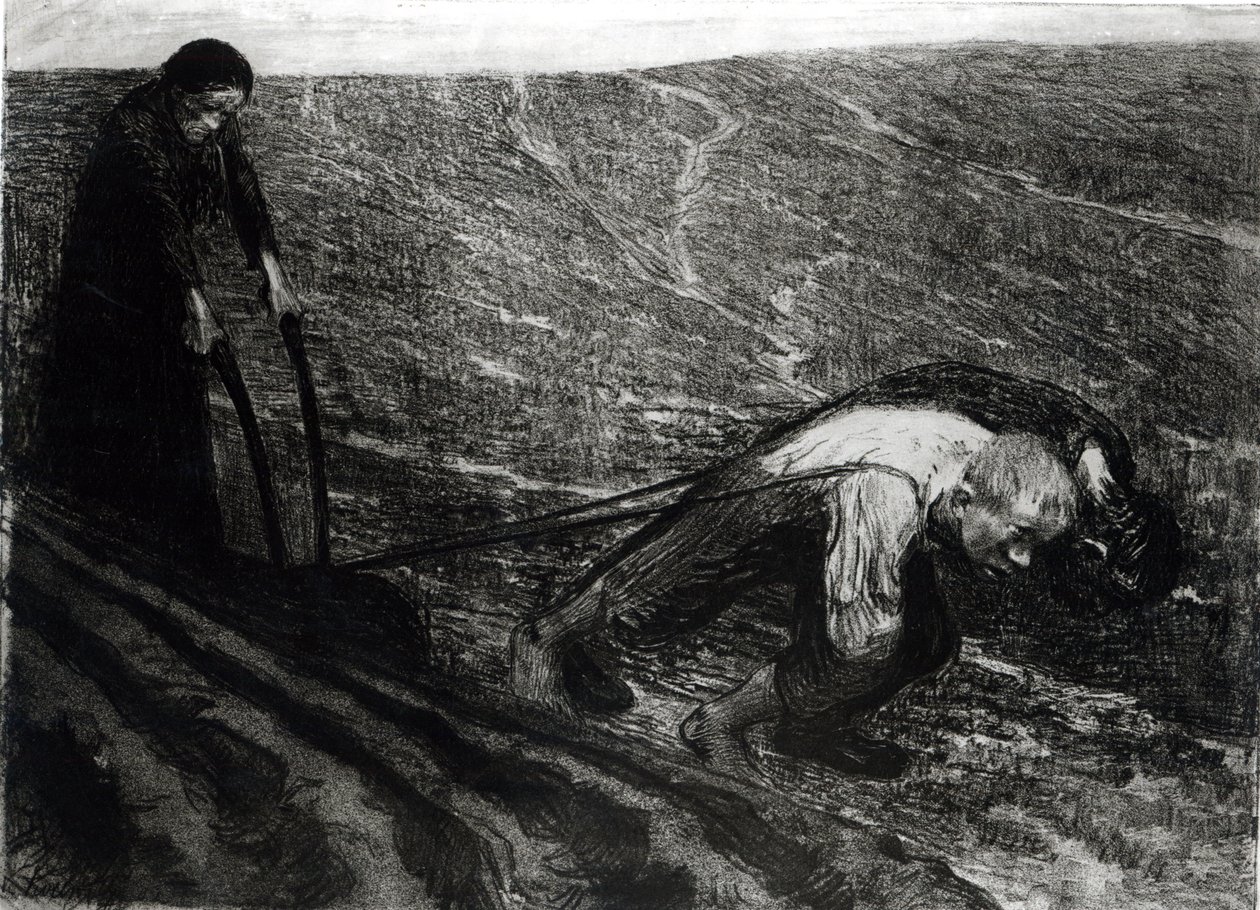 Plough-Puller and Woman, 1902 by Käthe Kollwitz