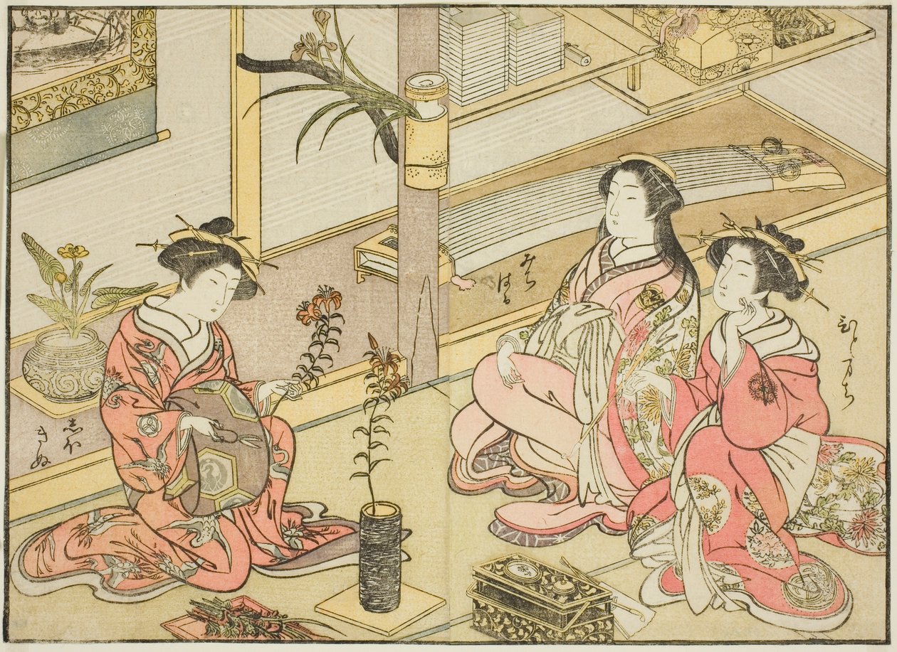 Courtesans of the Kadotsutaya (from the Book 
