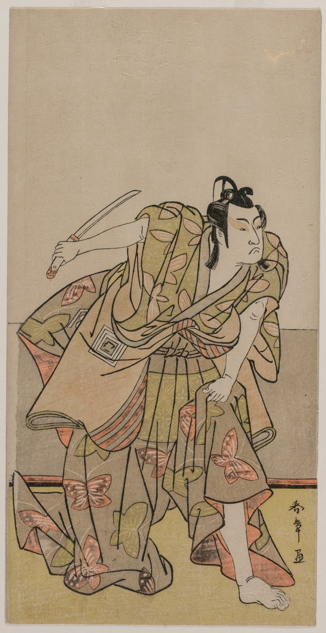 Ichikawa Monnosuke II as Soga no Goro by Katsukawa Shunsho