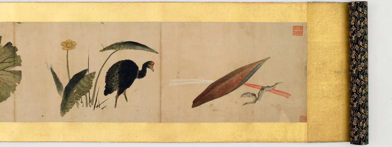 Detail of Handscroll with Miscellaneous Images, Edo Period, 1839 by Katsushika Hokusai