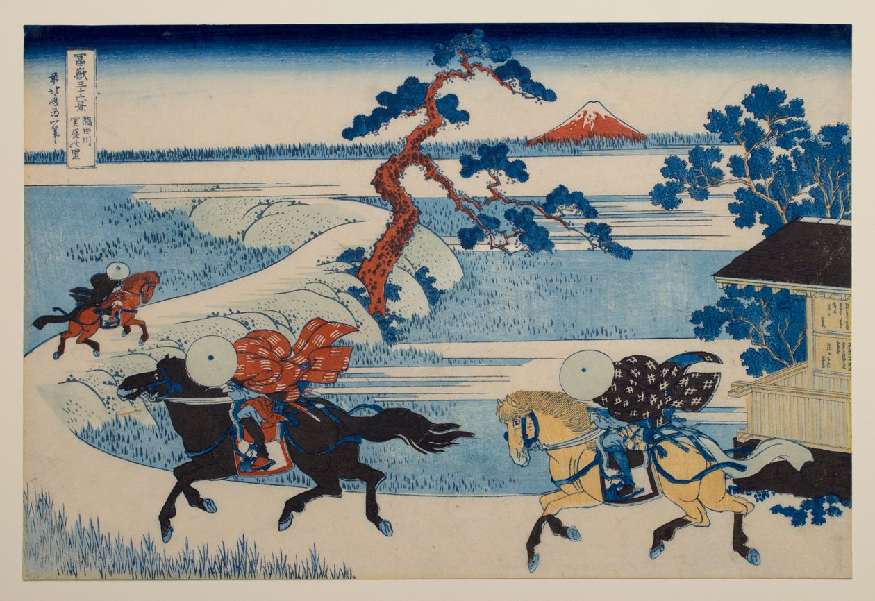 Sekiya Village on the Sumida River, from the Series “Thirty-six Views of Mount Fuji” by Katsushika Hokusai