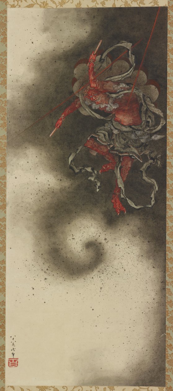 Thunder God, Edo Period by Katsushika Hokusai