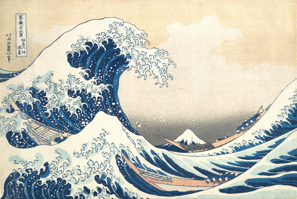 Under the Wave off Kanagawa, also known as The Great Wave, from the series Thirty-six Views of Mount Fuji by Katsushika Hokusai