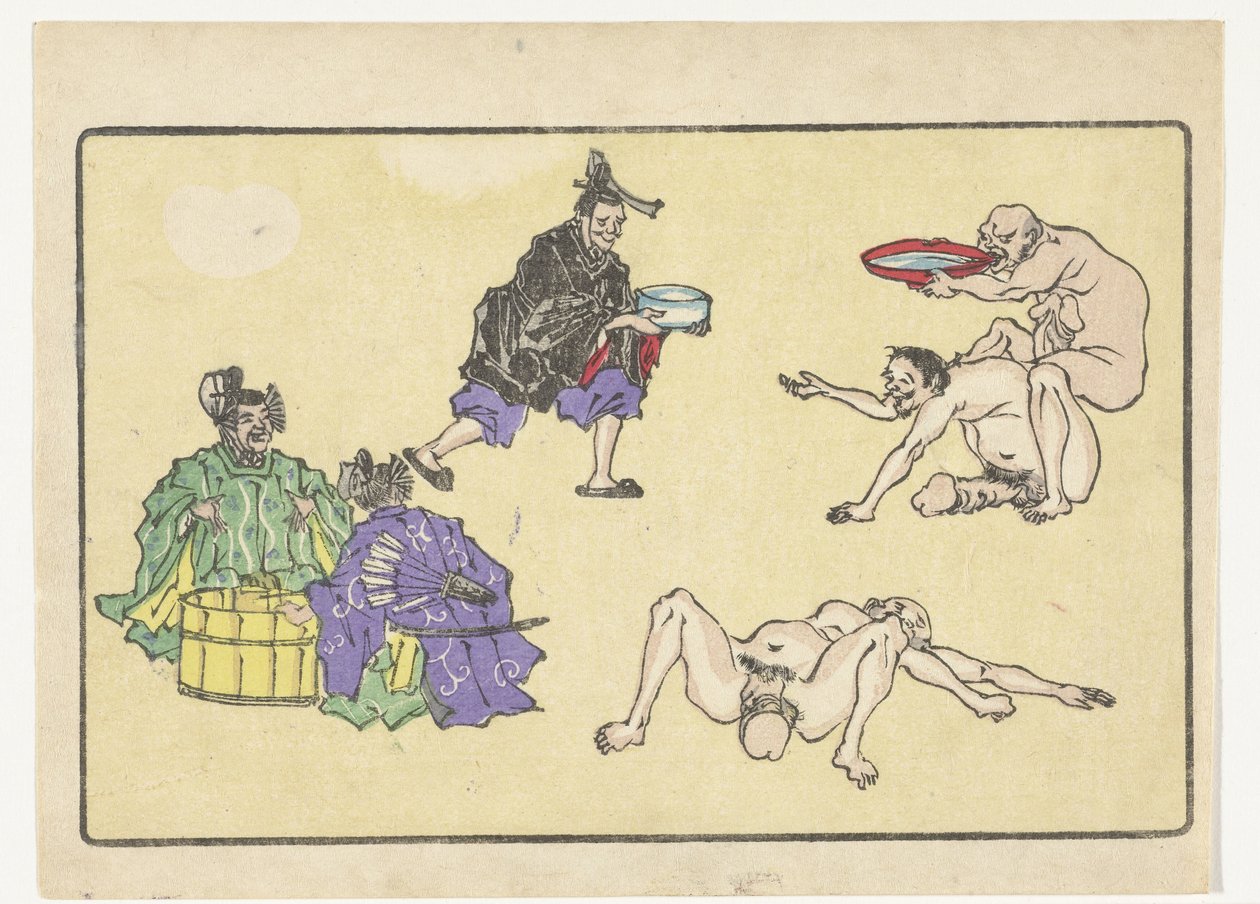 Water Carrier by Kawanabe Kyosai