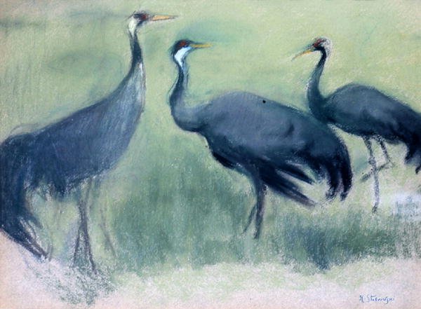 Storks by Kazimierz Stabrowski
