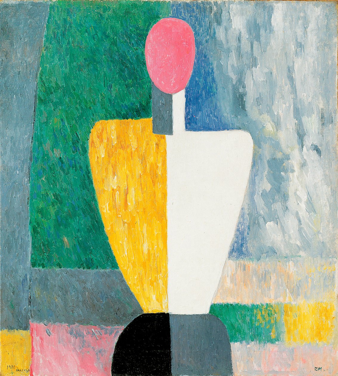 Torso Figure with Pink Face by Kazimir Severinovich Malevich