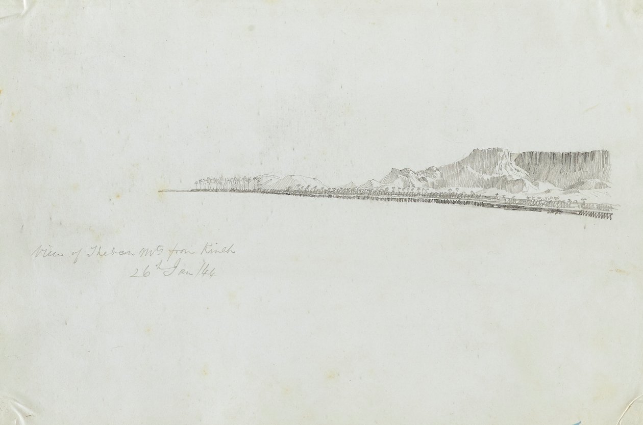 View of the Theban Mountains from Kineh by Kellogg, Miner Kilbourne