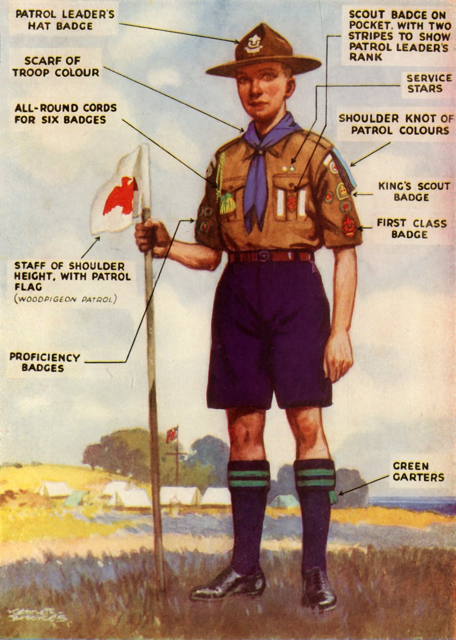 Boy Scout Uniform and Badges by Kenneth Brookes