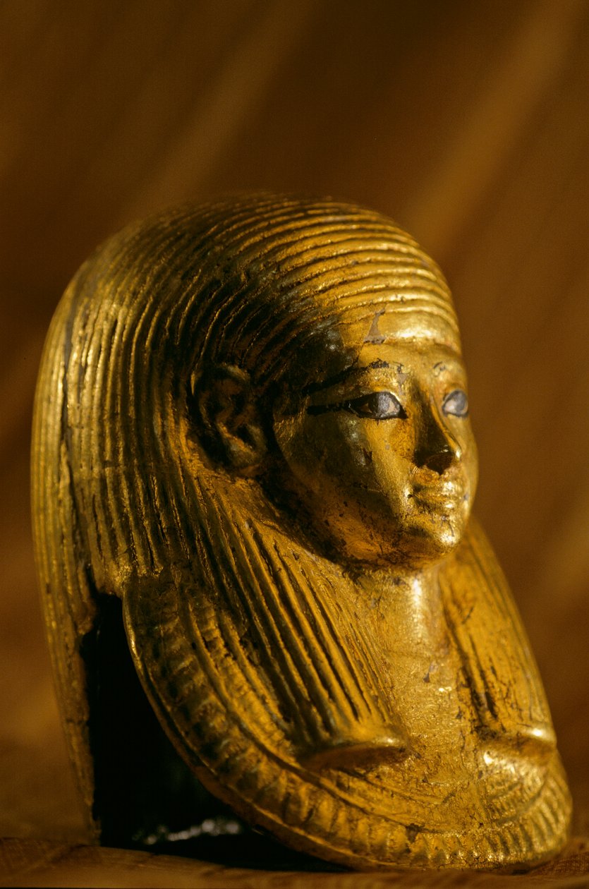Gold Funerary Mask of Fetus, KV54, 2009 by Kenneth Garrett