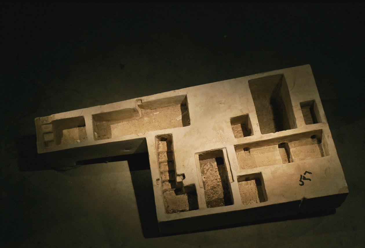 Limestone Model of a Royal Tomb, Middle Kingdom, 2002