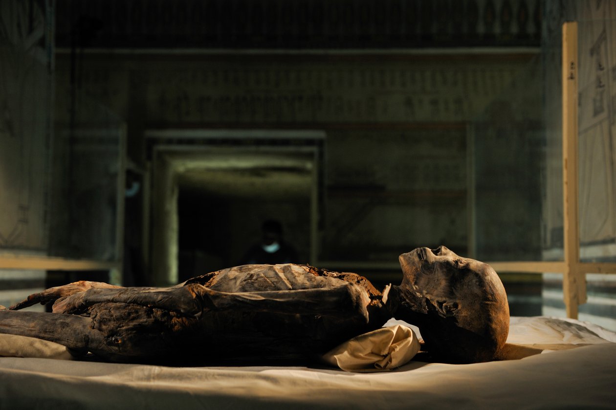 18th Dynasty; New Kingdom; Egypt; DNA; Sample; Mummy, unknown mummy, 2005 by Kenneth Garrett
