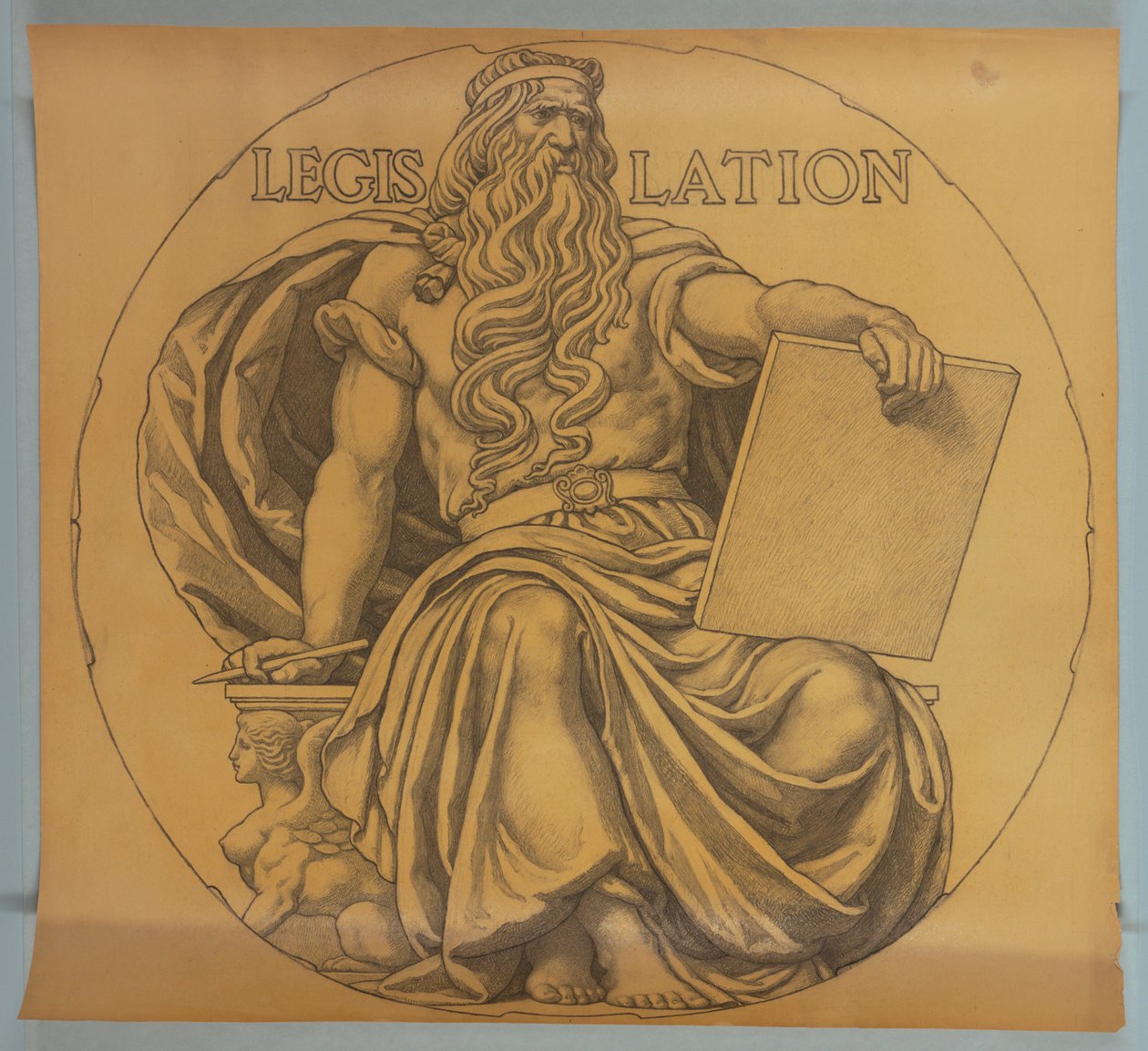 Legislation, Cartoon for Mosaic in Wisconsin State Capitol Rotunda by Kenyon Cox