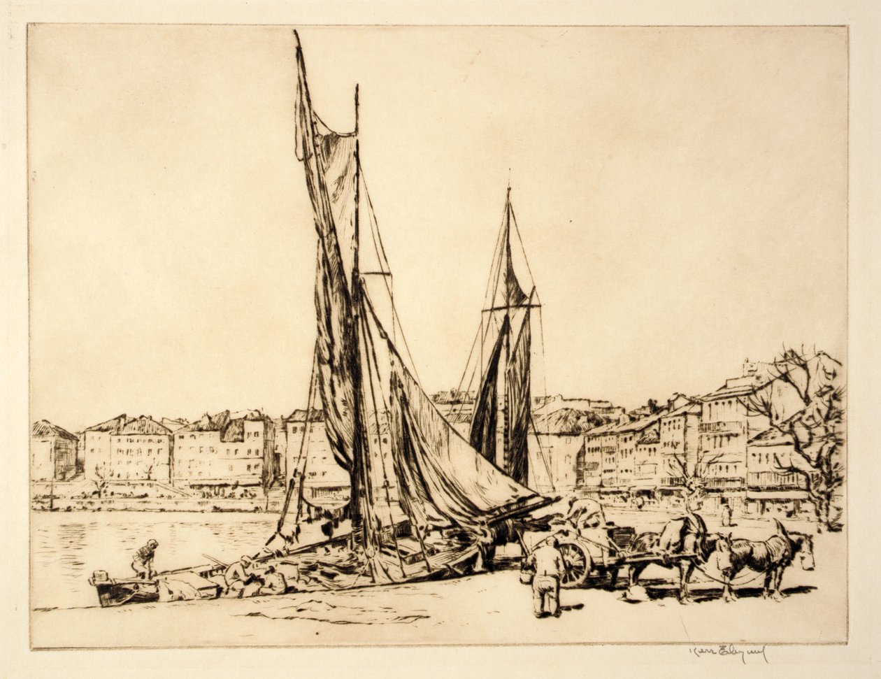 Ciotat Harbor by Kerr Eby
