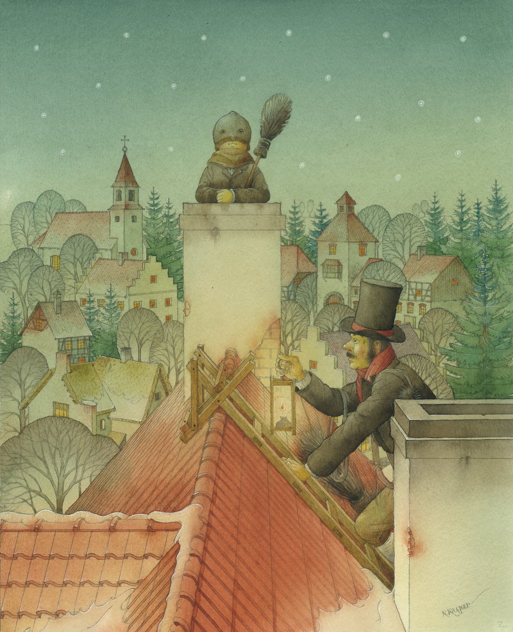 Chimney-sweep Christmas 02, 2001 by Kestutis Kasparavicius