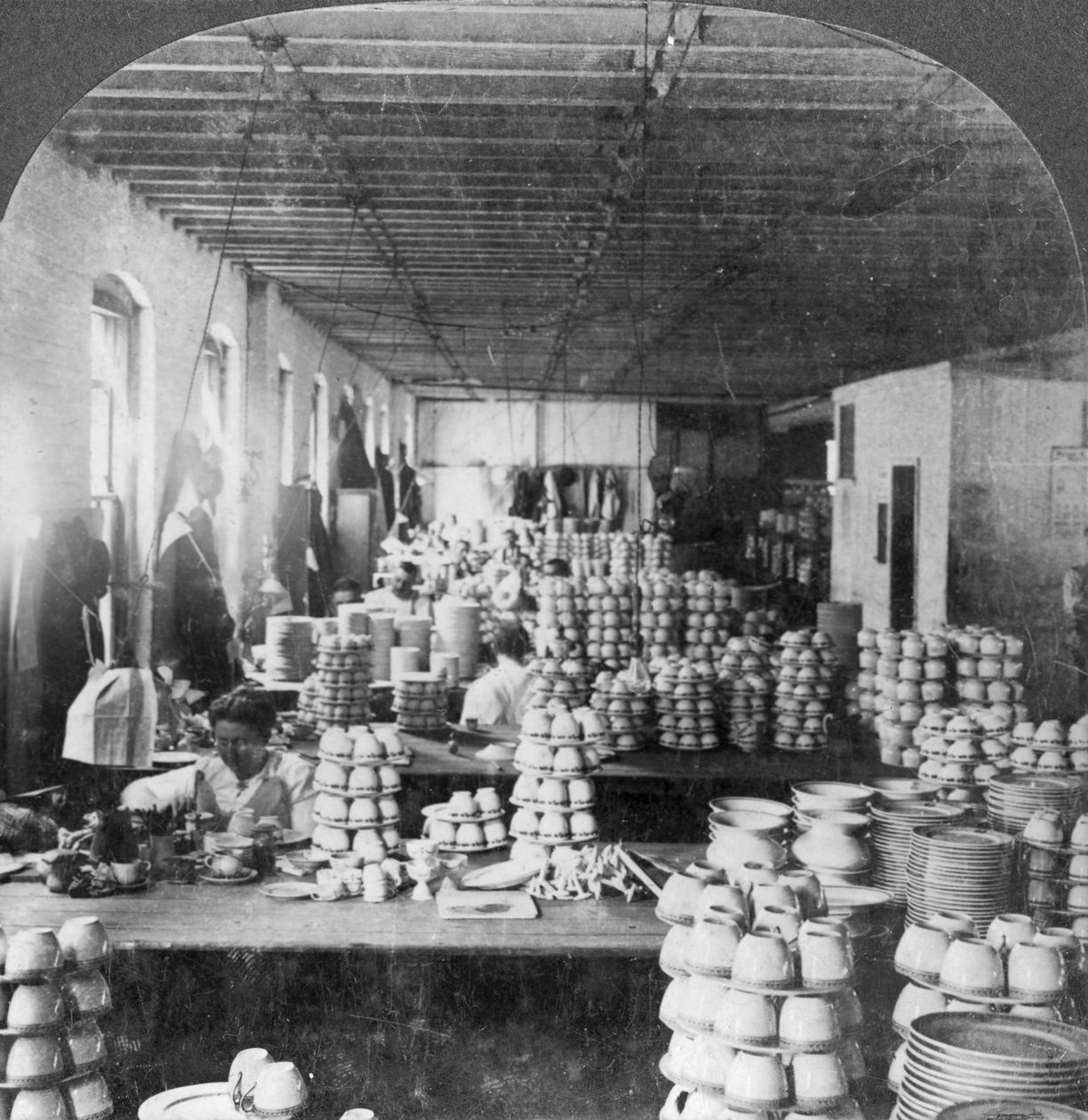 Artists Decorating Porcelain Ware, Trenton, New Jersey, USA by Keystone View Company