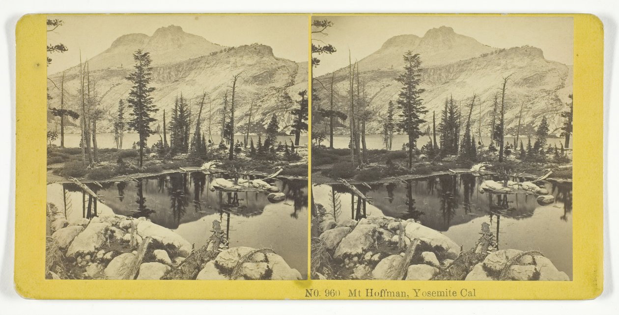 Mt. Hoffman, Yosemite, Cal., 1855-75 by Kilburn Brothers, BW Kilburn