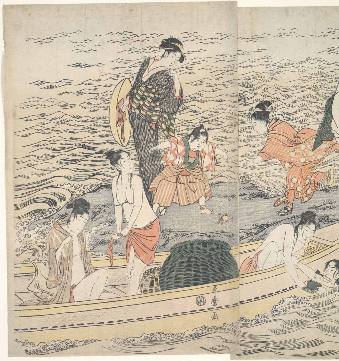 Awabi Shell Divers at Enoshima by Kitagawa Utamaro