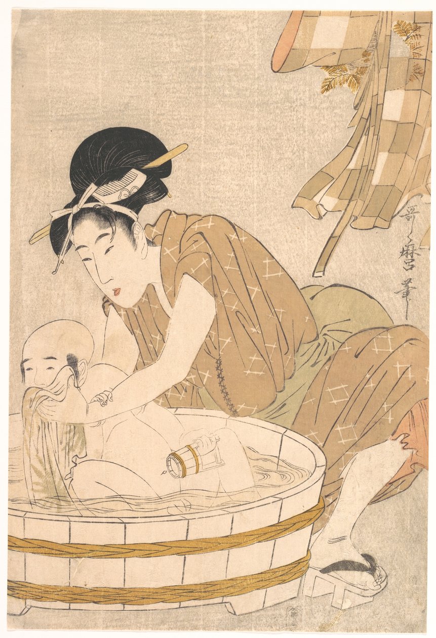 Bathtime (Gyōzui) by Kitagawa Utamaro