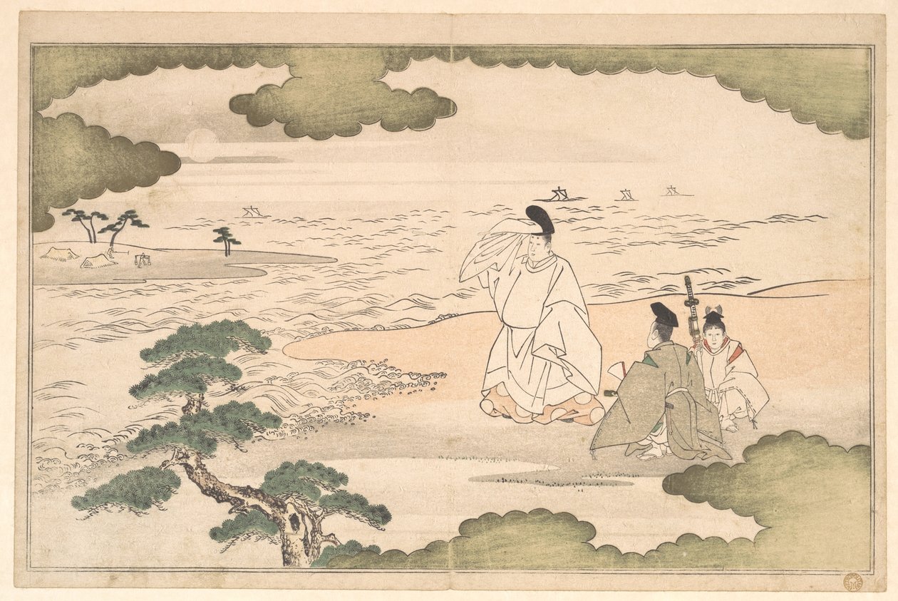 The Exile of Yukihira at Suma by Kitagawa Utamaro