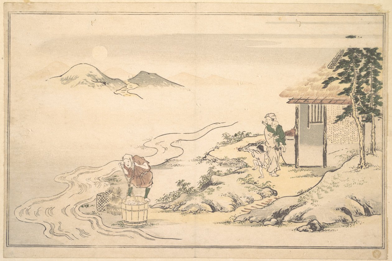 The Full Moon at the Time of the Imo Harvest by Kitagawa Utamaro